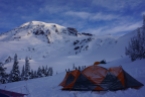 Rainier, almost as big as our tent!
