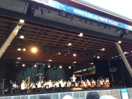 The Vancouver Symphony Orchestra giving a free concert in Whistler. Theme of the night? American composers! Happy 4th of July!